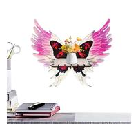 Générique Butterfly Wing Corner Shelf, Butterfly Shaped Angel Wing, 13.2x3.94in Divider Display Stand, Floating Storage Rack, Boho Home Wall Decor for Living Room and Bedroom Decoration