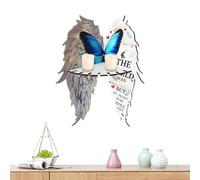 Générique Butterfly Wing Corner Shelf, Butterfly Shaped Angel Wing Display Stand, Boho Floating Storage Rack, Decorative Wall-Mounted Organizer, Aesthetic Home Decor for Living Room & Bedroom