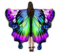 Générique Butterfly Wings for Women - 2024 Pendant Shawl | Stylish Butterfly Cloak for Cosplay | Dress Up Wrap Costume Halloween Masquerade Party, Stage Performance, Role-Play Outfit