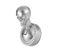 Générique Button Start Car Shift Knob, Gothic Metal Skull Universal Lever, Aluminum Alloy with Push Start Button Cover, Car Interior Decoration Accessory, Compatible with Trucks SUVs RVs Boats