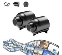 Générique Byandbyair Mini Camera, Wholetotal Camera, Mini 4g Wireless WiFi Cameras 1080p HD, Small SecurityCameras Wireless Hidden, Suitable for Home, Office, Desktop (2PCS)