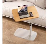 Générique C Form Tables Canapé, Able D'appoint Réglable,Plateau Rotatif À 360°, Hauteur Réglable, pour Salon, Chambre, Coin Et Bureau(Natural)