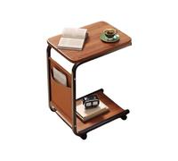 Générique C Shaped End Table, Small Side Table, Movable Couch Companion, Compact Space Saver, Ideal for Home, Living Room, Bedroom, Apartment, and Workplace, 15.75x11.02x24.8 inches