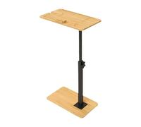 Générique C Shaped End Table with Adjustable Height, Narrow Sofa Side Tables, Adorable Multifunctional Compact Phone Slot, Small Bedside Table for Living Room, Bedroom, Or Bathroom Spaces