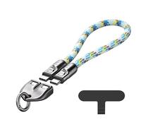Générique C to C 240W Charging Cable with Wearable Bracelet Design, Crossbody Type-C Cord, Phone Lanyard Built in Cable for Most Phones (Blue,0.3m)