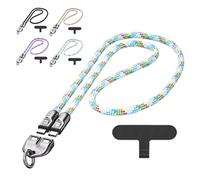 Générique C to C 240W Charging Cable with Wearable Bracelet Design, Includes Lanyard Patch, Plug & Go, Fast 240W Charging, 480Mbps Data Transfer, for Laptop, Tablet & Phone (1.2m/47.24in-Blue A)