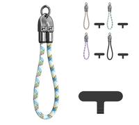 Générique C to C 240W Charging Cable with Wearable Bracelet Design, Includes Lanyard Patch, Plug & Go, Fast 240W Charging, 480Mbps Data Transfer, for Laptop, Tablet & Phone (0.3m/11.81in-Blue A)