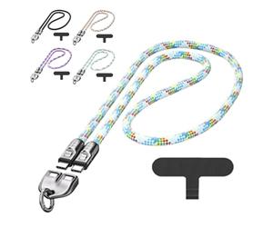 Générique C to C 240W Charging Cable with Wearable Bracelet Design, Includes Lanyard Patch, Plug & Go, Fast 240W Charging, 480Mbps Data Transfer, for Laptop, Tablet & Phone (1.2m/47.24in-Blue A)