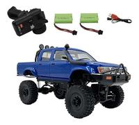 Générique C64-1 1/16 Pick-up RC, 4WD Off-Road Crawler avec contrôle proportionnel, 2 Piles, télécommande 2.4GHz, Voiture RC pour Adultes,Bleu