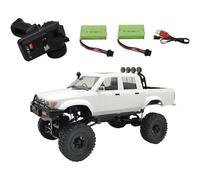 Générique C64-1 1/16 Pick-up RC, 4WD Off-Road Crawler avec contrôle proportionnel, 2 Piles, télécommande 2.4GHz, Voiture RC pour Adultes,Blanc