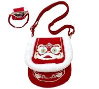 Générique Cabas Brodé Sac À Main Brodé Peluche Rouge