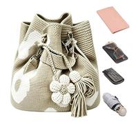 Générique Cabas Crochet,Sac À Main Bohème Chic,Sac Tricoté - Pour Les Femmes Dames Filles Épouses Mères Voyageuses Bord De Mer Piscine Shopping Pique-Nique Et Concert