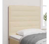 Générique Cabeza de lit LED Design Lignes Crème 90 cm Tissu,Têtes et Pieds de lit,10.58KG-3338277