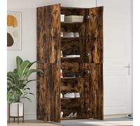 Générique Cabinet à Chaussures Chêne fumé 80x35,5x180 cm Bois d'ingénierie,Etagères & casiers à Chaussures,53.1KG-3333840