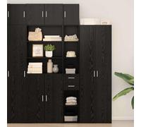 Générique Cabinet de Rangement Slim Chêne Noir 30x42.5x225 cm Bois reconstitué,Buffets & bahuts,38KG-3365642