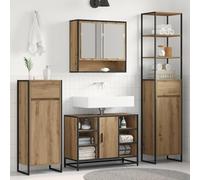 Générique Cabinet de Salle de Bain Chêne Artisan 40 x 30 x 180 cm,Meubles,Armoires & Meubles de Rangement,Meubles-lavabos,Meubles-lavabos de Salle de Bains,Marron,22.4 KG,886497