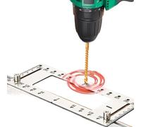 Générique Cabinet Handle Jig, Multipurpose Cabinet Pull Drilling Template, 15.94x3.39x1.18 inches Heavy Duty Adjustable Hardware Jig for Precise Hole Positioning, Practical Installation