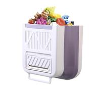 Générique Cabinet Kitchen Trash Bin, Space Saving Garbage Holder, 9.5 Inch Waste Bin with Solid Build, High Density Material, Over the Door Hook with Modern Style Disposal Tool for Rv and Bathroom