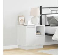 Générique Cabinets de Chevet avec LED 2 pcs Blanc 50x34,5x50 cm,Tables de Chevet,28KG-869579