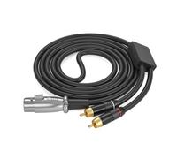 Générique Câble 2RCA à 3 Broches, câble 2RCA mâle à 3 Broches mâle, Adaptateur d ' interconnexion sonore pour amplificateurs, mélangeurs, interconnexion de Microphones