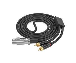 Générique Câble 2RCA à 3 Broches, câble 2RCA mâle à 3 Broches mâle, Adaptateur d ' interconnexion sonore pour amplificateurs, mélangeurs, interconnexion de Microphones