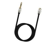 Générique Câble Adaptateur auditif Universel de 6, 5 mm à 3, 5 mm avec Conception Anti-interférences pour Sortie de processeur sonore auditif
