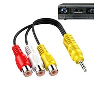 Générique Câble Adaptateur AV,Connecteur Composite AV | Adaptateur Polyvalent Pratique pour Télévision École Maison Bureau