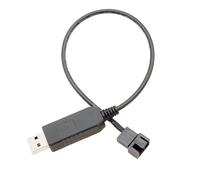 Générique Câble Adaptateur d ' Alimentation pour Ventilateur élévateur, 4 | Câble adaptateur d ' alimentation de ventilateur élévateur 5V à 12V, pour boîtier de refroidissement, accessoires