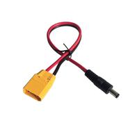 Générique Câble Adaptateur de Batterie XT90, Males Head | Fil d ' alimentation DC5521, cordon de connecteur 14AWG avec prise ronde 5, 5 x 2, 1 mm pour 1-36 V, paquet unique