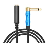 Générique Câble adaptateur de son stéréo équilibré 1/4 pouces mâle à 1/4 pouces, microphones stéréo 6.35mm, convertisseurs de son, mélangeurs de câbles, cordon de connexion
