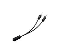 Générique Câble Adaptateur répartiteur 2, 54 mm 1 Femelle, Black X 2 | Câble de disque dur de réinitialisation de l ' alimentation de la carte mère de bureau, accessoires de carte de