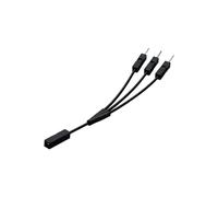 Générique Câble Adaptateur répartiteur 2, 54 mm 1 Femelle, Black X 3 | Câble de disque dur de réinitialisation de l ' alimentation de la carte mère de bureau, accessoires de carte de