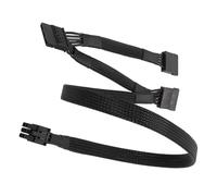 Générique Câble adaptateurs d ' Alimentation 80Cm 6 Broches Triple SATAs, de données Stable pour Divers périphériques de Stockage, câble adaptateurs SATAs