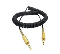 Générique Câble Audio AUX de remplacement de 3.5mm, cordon enroulé for haut-parleur mâle à prise mâle