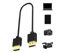Générique Câble, câble de jeu fin et flexible, résolution 4x2K, cordon, câbles adaptateurs souples montés sur voiture pour TV/HDTV/moniteur PC/projecteur