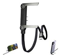 Générique Cable Chargeur Support Invisible 2 En 1, Câble De Charge Rapide 240 W Avec Support Pour Téléphone Intégré, Câbles De Charge Type-C Tressé Latéral Avec Supports Réglable, Pour Tablettes