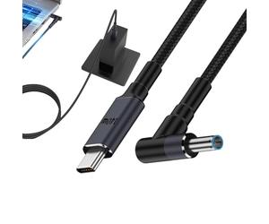 Générique Câble convertisseur de type C DC | Câble adaptateur en nylon PD tressé à charge rapide 140 W - adaptateur longue durée pour la vie quotidienne, câble de charge de 180 cm pour la maison