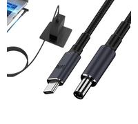 Générique Câble convertisseur de type C DC,Câble convertisseur PD 140 W à charge rapide tressé en nylon | adaptateur longue durée pour la vie quotidienne, câble de charge de 180 cm pour la maison