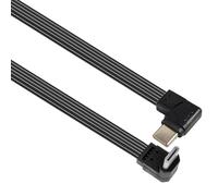 Générique Câble coudé à 90 degrés 45W USB mâle, cordon de données de rapide pour ordinateur portable, téléphone portable, câble à Angle droit