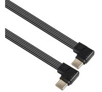Générique Câble coudé à 90 degrés 45W USB mâle, cordon de données de rapide pour ordinateur portable, téléphone portable, câble à Angle droit