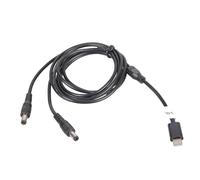 Générique Câble d ' Alimentation de Type C Double 5525 12V3A | Cordon d ' alimentation à texture plastique pour routeur, appareil photo, lumière LED, boîtier, routeur sans fil,