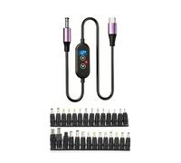 Générique Câble d ' Alimentation en PVC de Type C DC5525 5521, supportant Une Sortie de Courant Stable pour Les appareils, Cordon USB Flexible de 120cm