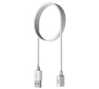 Générique Câble d ' Alimentation USB-a pour Montre avec Pointe, White 100CM | Cordon de montre à 2 broches pour montre 6 5 4 3 modèles Lite Youth à la maison et en