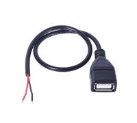 Générique Câble d ' Alimentation USB en de Cochon, mâle à 2 Broches, Fil, extrémité Ouverte, pour Ventilateur LED, Accessoires de caméra, câble d ' Alimentation