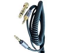 Générique Câble d ' écouteur enroulé de remplacement compatible, Other 5M | Adaptateur 6, 35 mm, composants métalliques, fil enroulé pour une manipulation facile entre l ' utilisation du