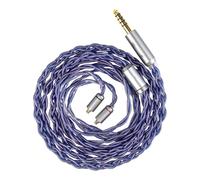 Générique Câble d ' écouteurs en cuivre 5N hautement performant pour moniteurs intra-auriculaires avec prise métallique anti-interférence pour les amateurs de musique Fil d ' écouteur équilibré