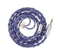 Générique Câble d ' écouteurs en cuivre 5N hautement performant pour moniteurs intra-auriculaires avec prise métallique anti-interférence pour les amateurs de musique Fil d ' écouteur équilibré