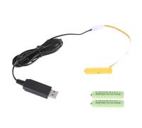 Générique Câble d ' élimination de Batterie LR03 3A, Cordon d ' Alimentation USB 5V 2a pour remplacer 3 Piles 1.5V LR03 3A pour Ventilateur, Jouet, lumière LED