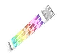 Générique Câble d ' Extension 24 Broches pour Ordinateur, Cordon d ' Alimentation avec éclairage ARGB adressable, Effet Chaud, connecteurs 5V3 Broches, connecteurs adressables