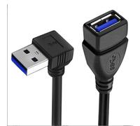 Générique Câble d ' extension coudé USB3.0 Câble USB3 pour souris, disque dur, caméra, branchement et lecture faciles dans un espace restreint, USB mâle à femelle de 20 cm